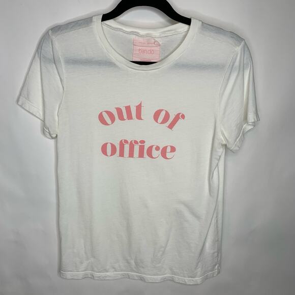 bando OUT OF OFFICE Graphic T Shirt Sz XS - Picture 1 of 4